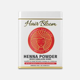 Hair Bloom Natural Red Hair Color- Henna w/ Mixed Himalayan Herbs Hair Color Powder- 12 Individual Sachets (10 gm each)- Reusable Brush & Tray Include