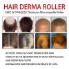 Hair Micro 540 Roller Derma Roller Dermaroller Titanium Promot Hair Regrowth Beard Growth Anti Hair Loss Treat Thinning Receding