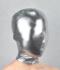 All-inclusive Adhesive Black Headgear (Color: SILVER)