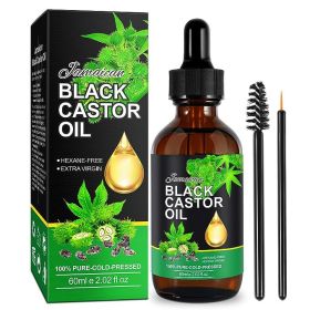 Black Castor Oil Massage Oil Hair Care Essential Oil Cross-border (Option: Castor oil)