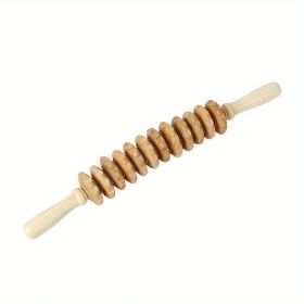 Relieve Cellulite and Muscle Tension with this Handheld Wood Therapy Roller Massage Tool! (Quantity: 1pc)