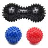 Hedgehog Massage Ball Spiky Peanut Ball Stress Reflexology Trigger Point Massage Balls for Arm Leg Back Feet Hand Muscle Massage