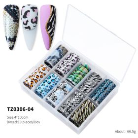 1Box Spot The Whole Network New Product 2022 New Nail Art Transfer Paper Flower Laser Butterfly Character Punk Star Transfer Paper Nail Stickers (design: TZ0306-04)