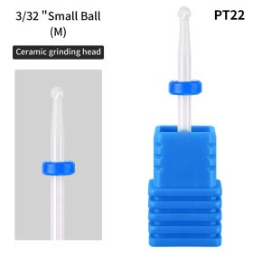 1 piece Nail Art Ceramic Unloading Polishing Head to Dead Skin Polishing Machine Nail Tool Polishing Head Replacement Head (Color: PT-22)