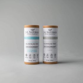 Aluminum-Free Deodorant (Duo) (Scent 1: Naked (Unscented), Scent 2: Rosemary & Cedarwood)