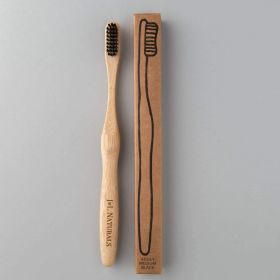 Bamboo Toothbrush (Duo) (Color 1: Black, Color 2: White)