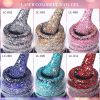 LILYCUTE 7ml Holographic Glitter Gel Nail Polish Spring Color Sparkling Sequins Soak Off UV LED Varnish Nail Art Decoration