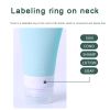 38/60/90Ml Food Grade Siliconen Opslag Container Lippenbalsem Douchegel Dispenser Zeep Shampoo En Gel potten Hervulbare Baby Flessen