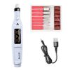 1Set Nail art small portable USB sander pen-type electric can be connected to the charging treasure unloading manicure type professional to remove dea