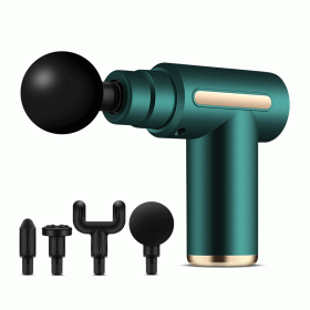 USB Mini Massage Fitness Equipment Neck Cream Grab (Option: BX720 Green-99 Gear LCD 1200mAh)